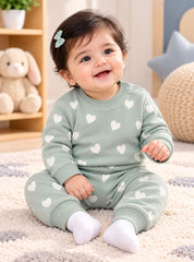 Toddler Winter Set Mint Heart Sprinkle