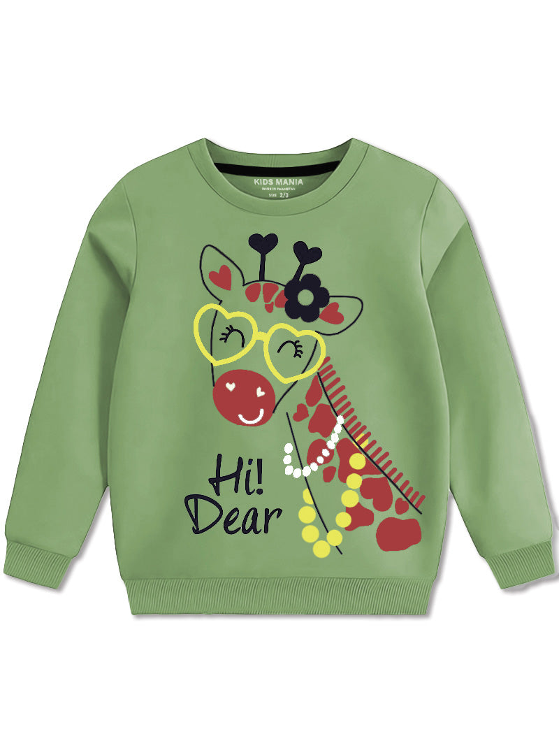 Printed Sweatshirt Design For Girls 
