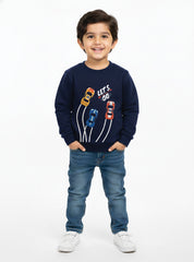 Lets Go Racing Cars Sweatshirt For Boy