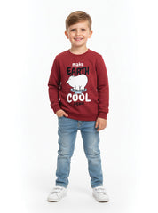 Cool Earth Revival Warm Sweatshirt For Boys