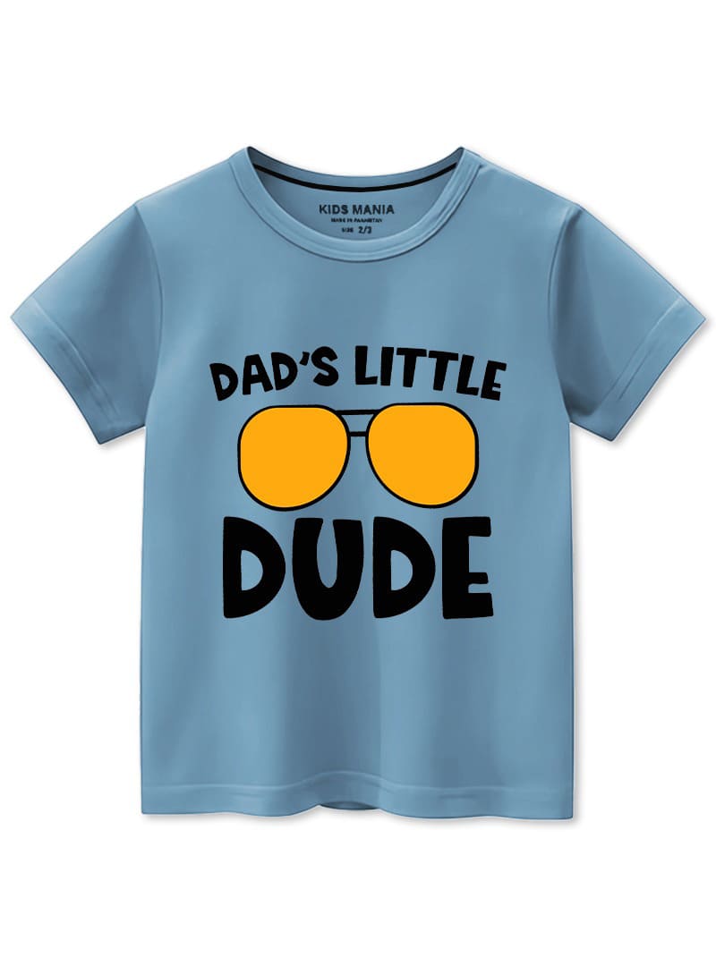 Boys Dads Little Dude Graphic Tee