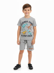 Boys Dino Friends Short Set