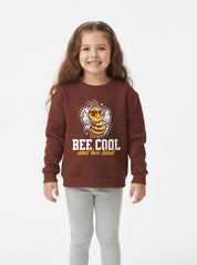 Bee Cool Bee Kind Sweatshirt For Girls