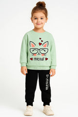 online soft cotton fleece tracksuit for girls 