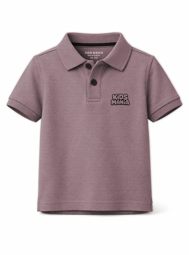 Boys Dusty Mauve Polo