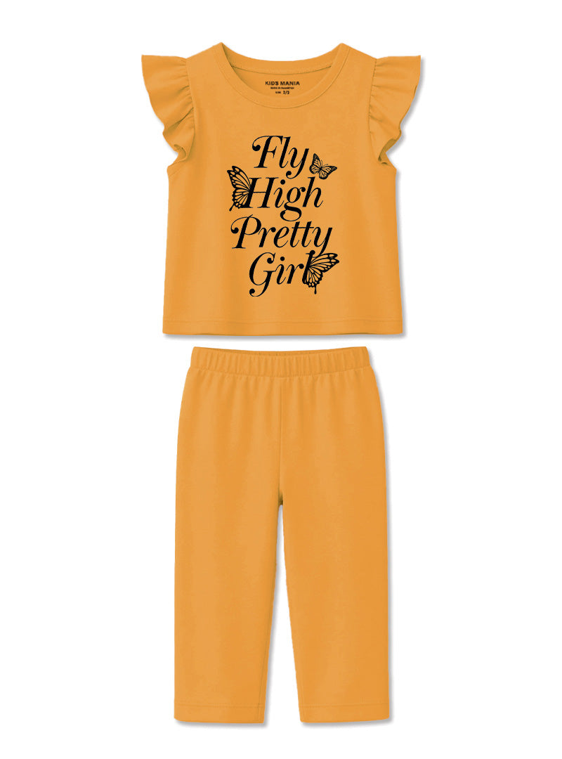 Girls Fly High Pretty Girl Capri Set