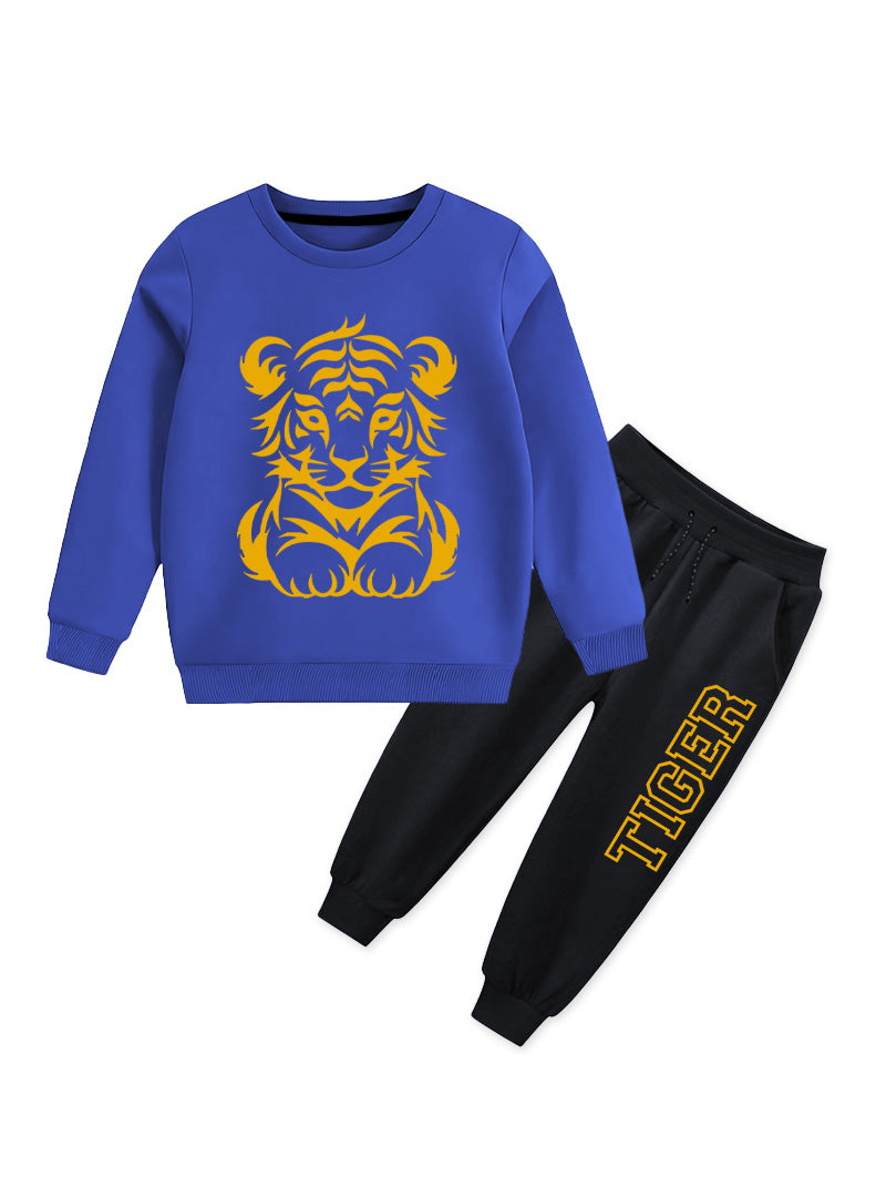 Winter Tracksuit - Yellow Tiger Printed