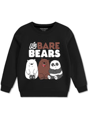 Adorable We Bare Bears Fleece Sweatshirt For Boys