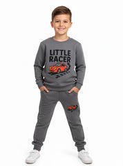 Mini Little Racer Fleece Tracksuit For Boys
