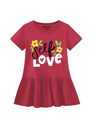 Maroon Frock for Girl