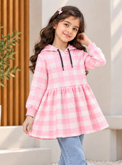 Girls Hoodie Pink Picnic
