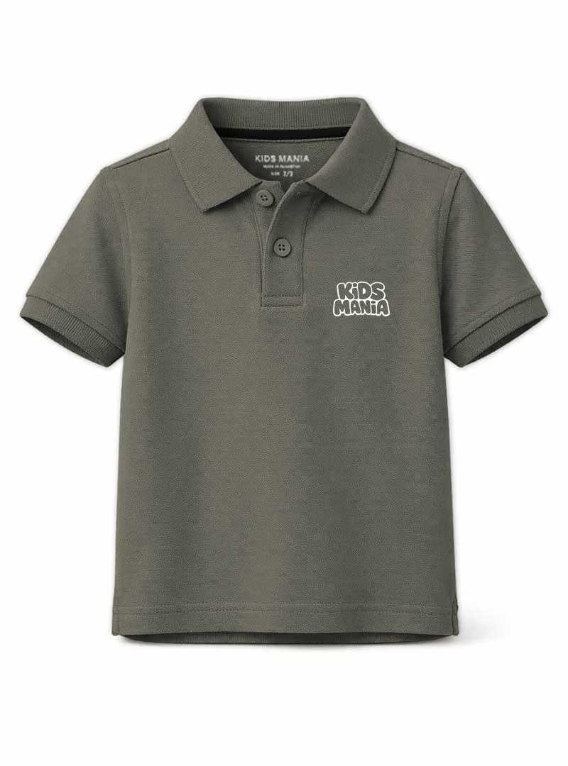 Boys Olive Stone Polo