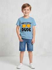 Boys Dads Little Dude Graphic Tee