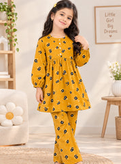 Girls 2-Piece Suit Mustard Meadow
