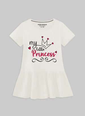 Cream Frock for Girl