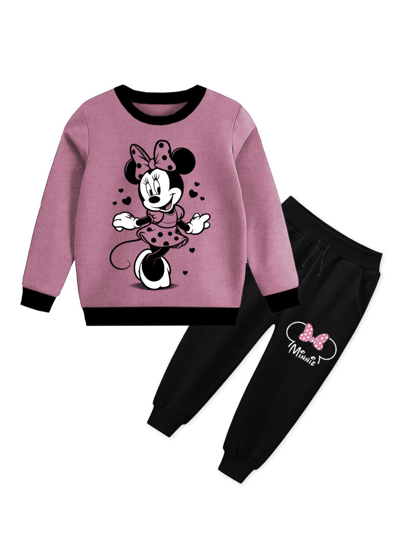 Winter Tracksuit Cute Baby Girl Tracksuits Girls Fleece Tracksuit