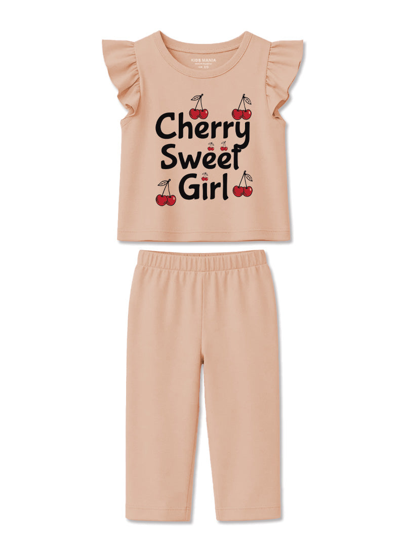 Girls Cherry Sweet Lounge Set