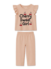 Girls Cherry Sweet Lounge Set