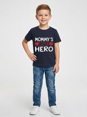 Boys Mommys Little Hero Graphic Tee