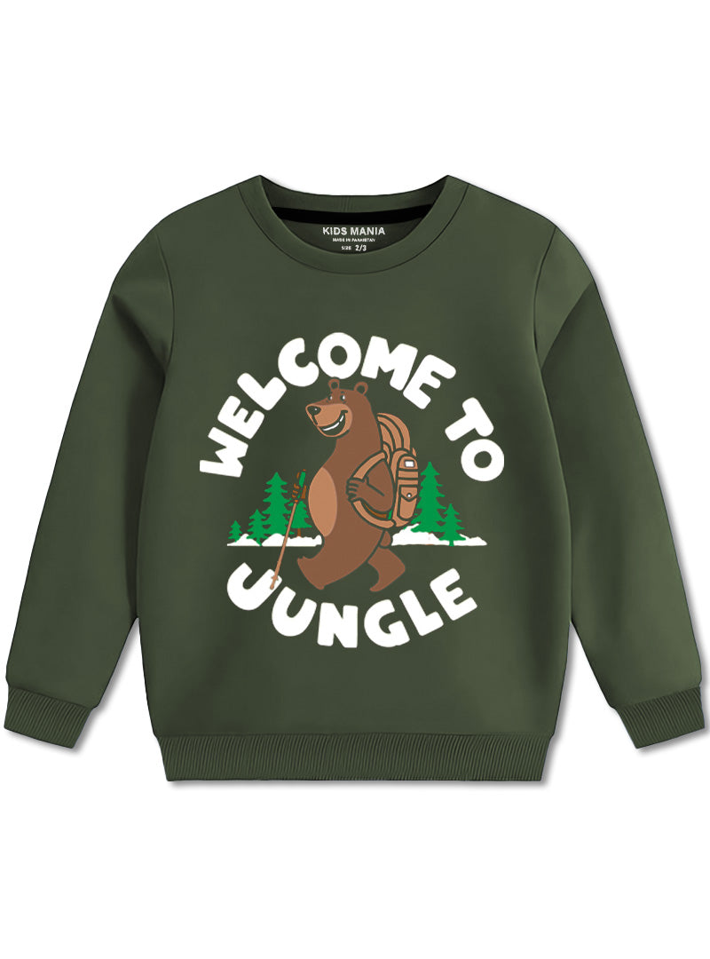 Welcome to Jungle Vibes Sweatshirts For Boys