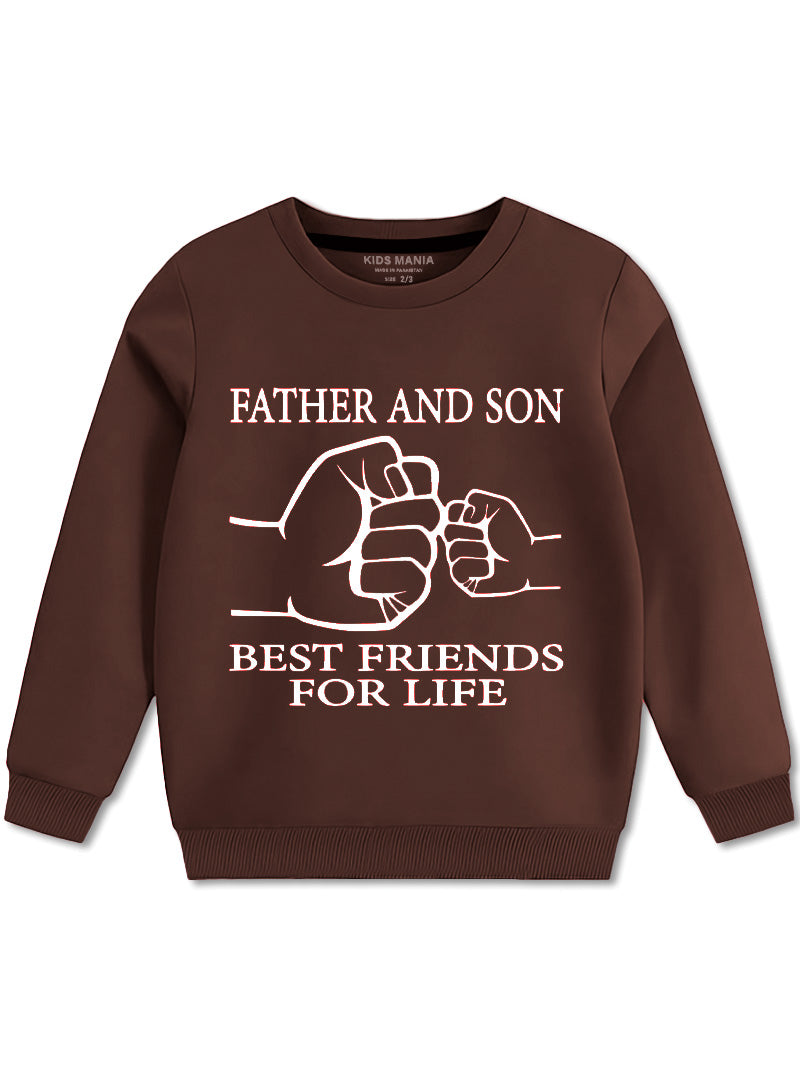 Father and Son Forever Friends Sweatshirt For Boys