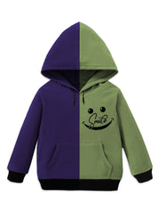 Full Sleeve Kids Hoodie - Graphic Smiley Emoji