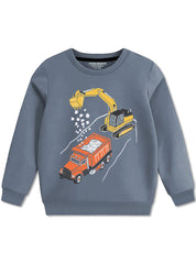 Heavy Machinery Graphics Sweatshirt For Boys