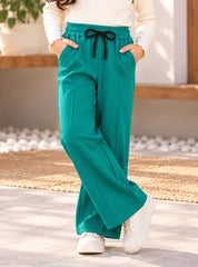 Girls Winter Trouser Teal Twist Casual