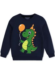 Little Dino Delight Balloon Sweatshirt For Boys