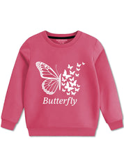 Butterfly Sweatshirt For Girls