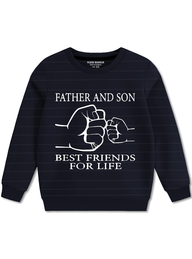 Father and Son Best Friends For Life Boys Sweatshirts