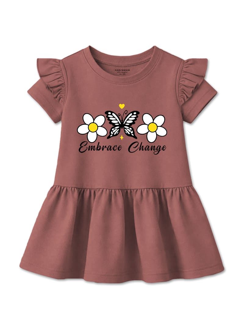 Girls Embrace Change Butterfly Dress