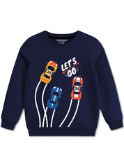 Lets Go Racing Cars Sweatshirt For Boy