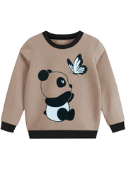 Sweatshirt - Butterfly & Panda Print