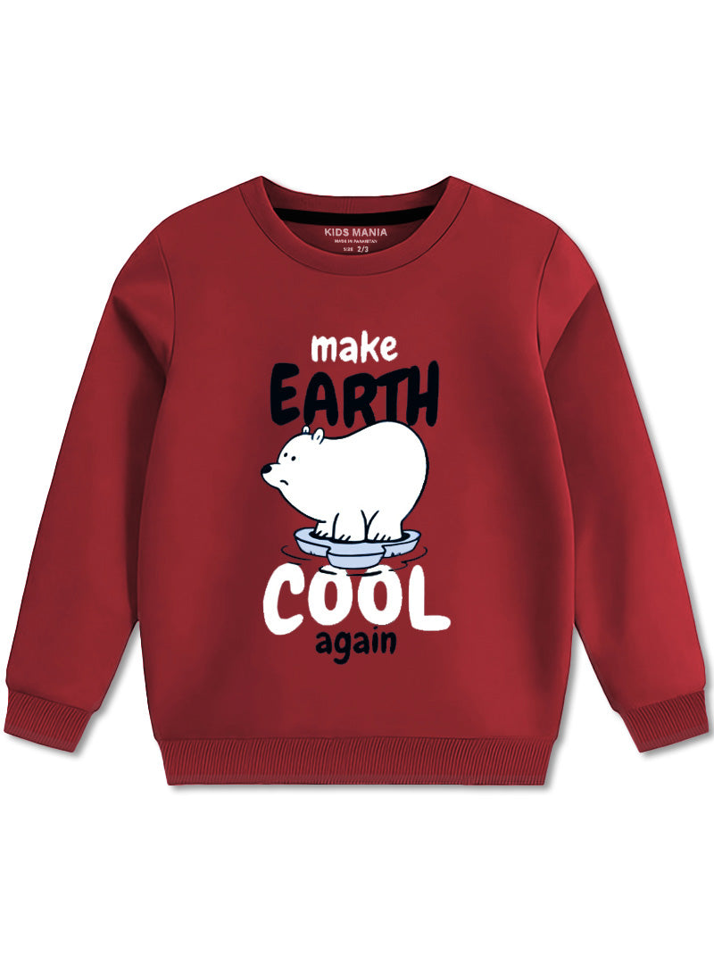 Cool Earth Revival Warm Sweatshirt For Boys