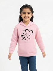 Girls Heart Bloom Hoodie
