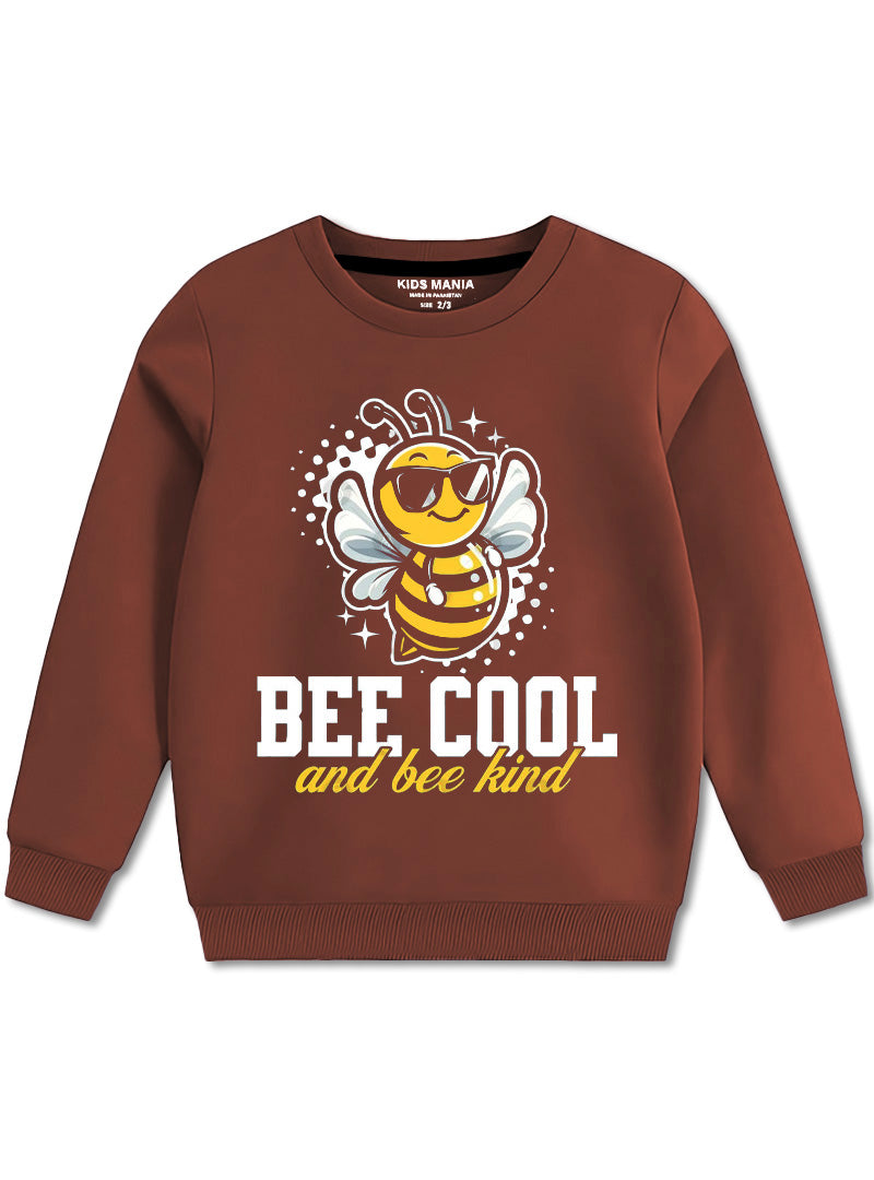 Bee Cool Bee Kind Sweatshirt For Girls