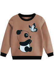 Sweatshirt - Butterfly & Panda Print