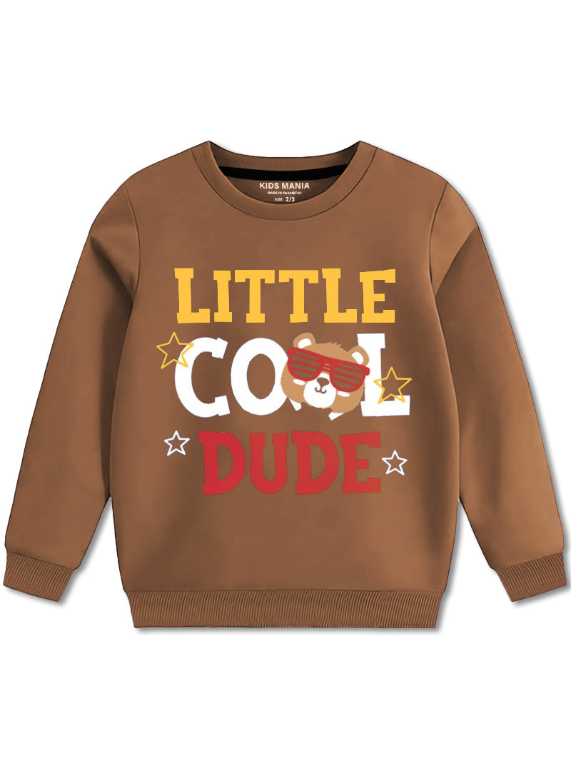 Little Cool Dude Sweatshirt For Boys