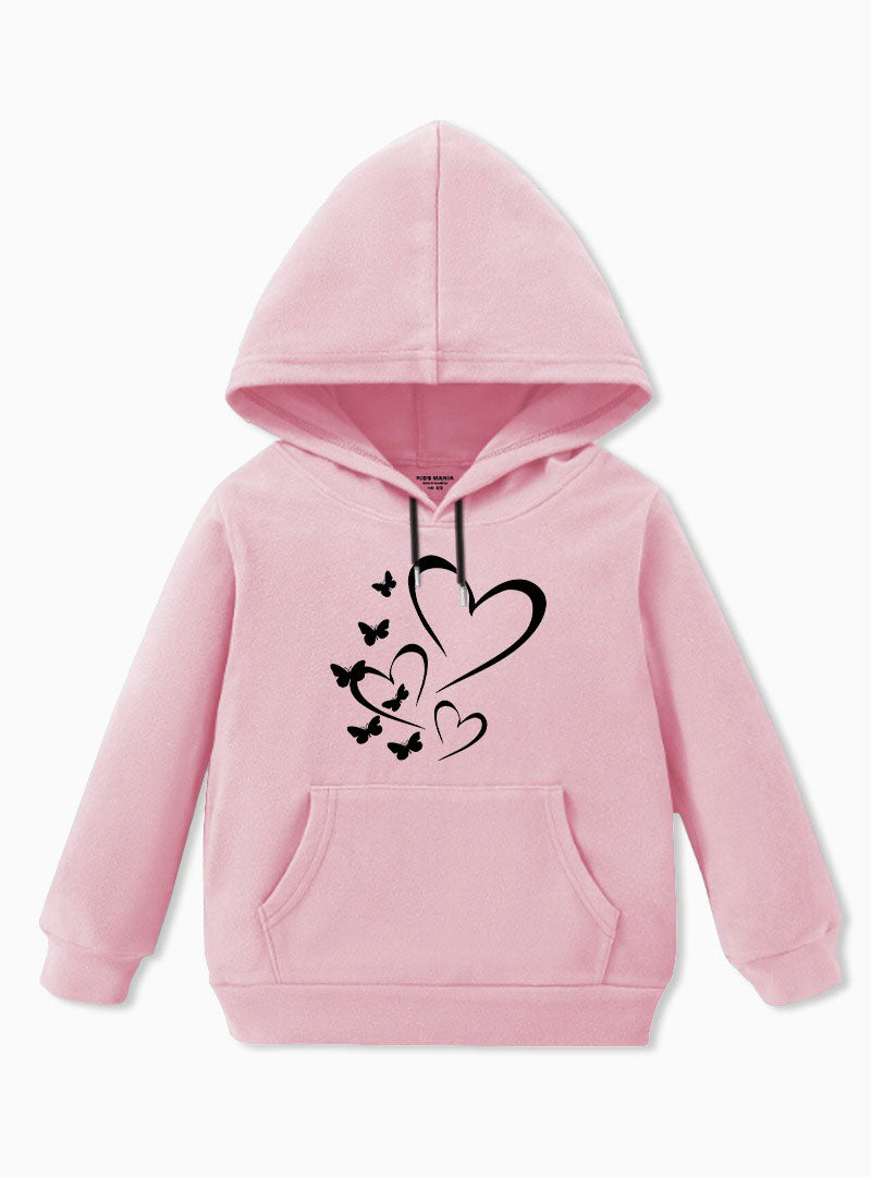 Girls Heart Bloom Hoodie