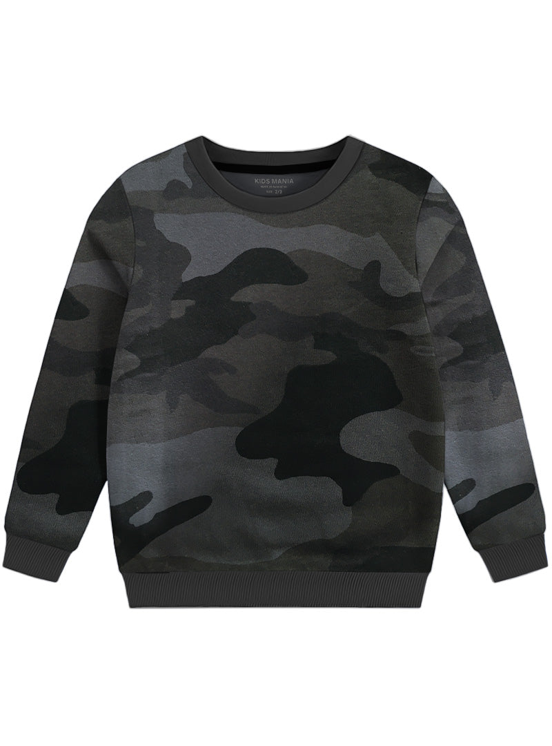 Camouflages boys winter sweatshirt