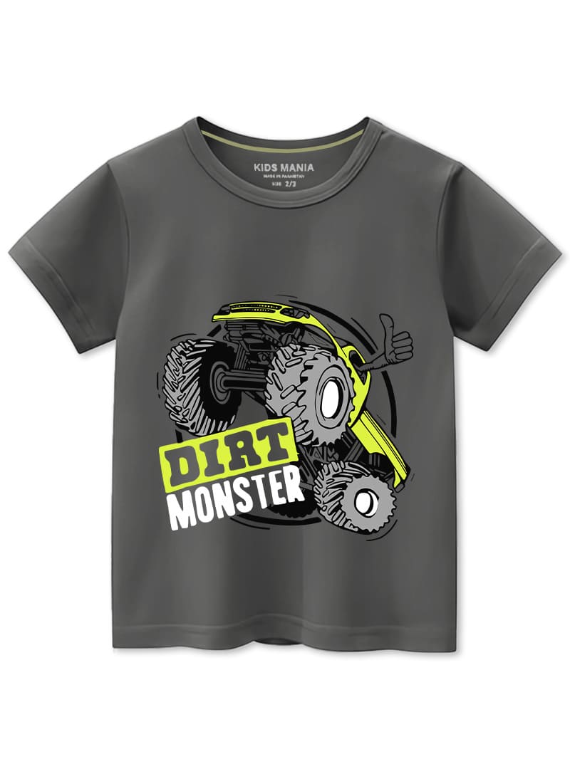 Boys Dirt Monster Truck T-Shirt