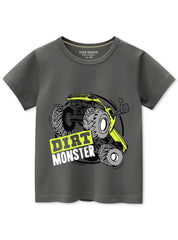 Boys Dirt Monster Truck T-Shirt