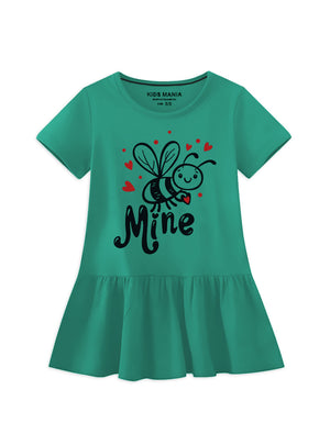 Sea green Frock for Girl