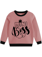 KIDS FLEECE SWEATSHIRT- MINI BOSS ( MULTICOLOR 2)