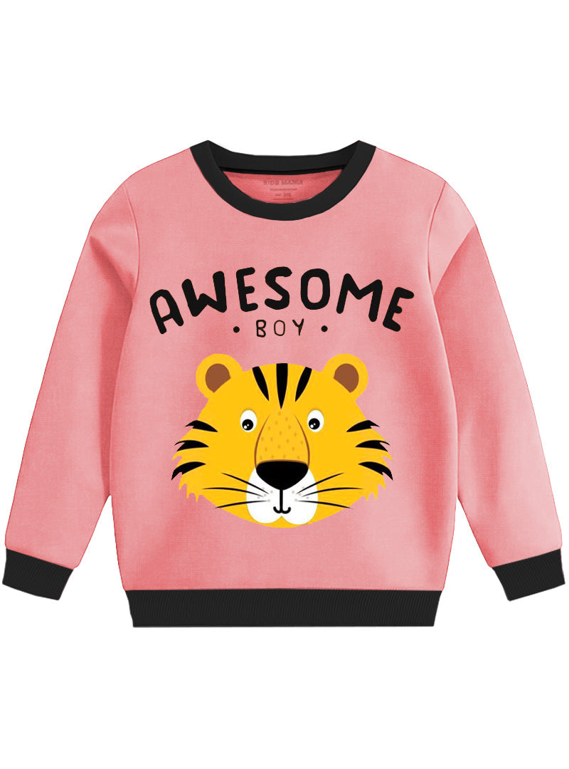 Sweatshirt - Awesome Boy Tiger