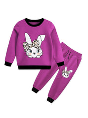 Winter Track Suit - Bunny Printed