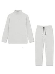Kids Snow White Rib Thermal Set