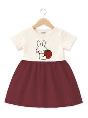 Girls Berry Bunny Frock