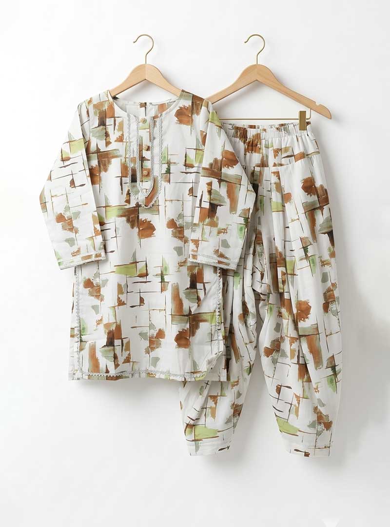 Girls Printed Shalwar Suit